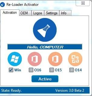 Re-Loader Activator có thể Crack Office 2013 Professional Plus tất cả các phiên bản